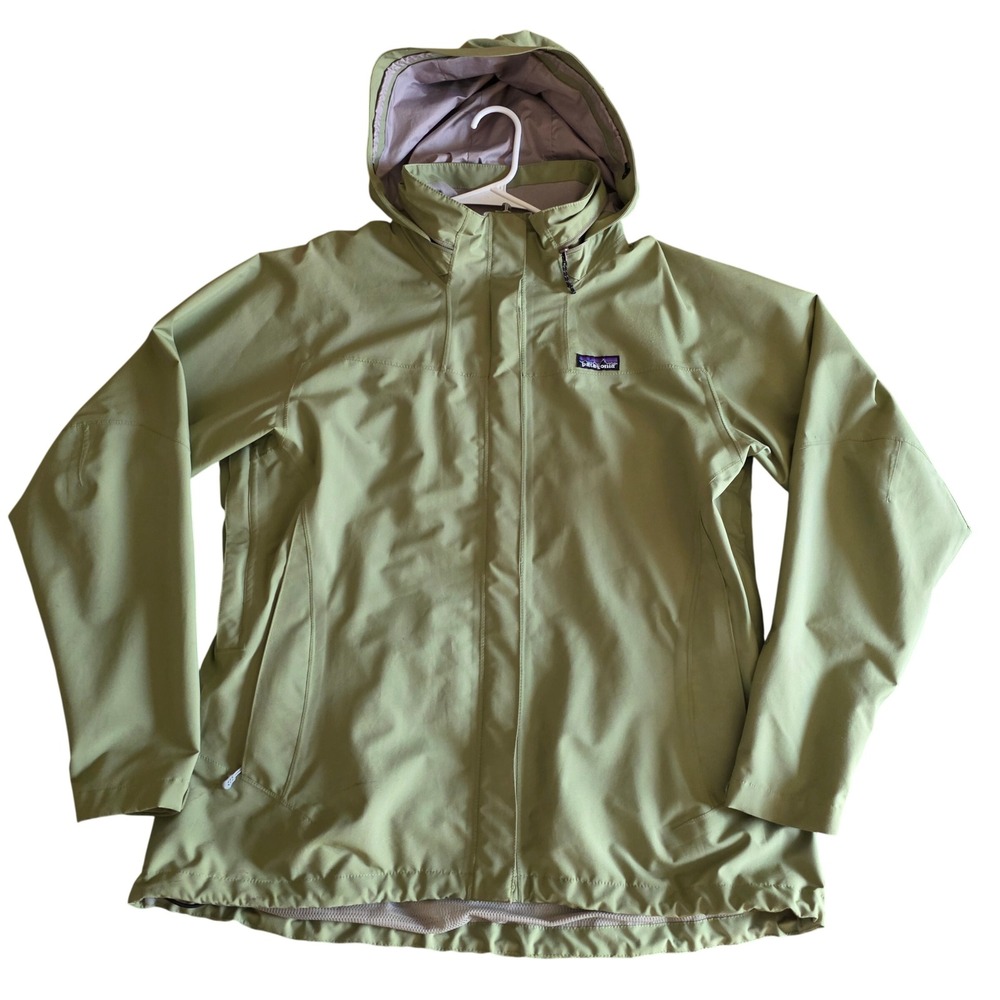 Patagonia H2No Waterproof Hooded Shell Jacket Womens XL Sage Green 84295S9